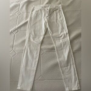 7 For All Mankind Women's Skinny Jeans - White